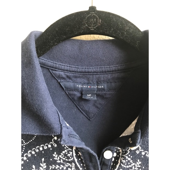 Tommy Hilfiger paisley signature polo. Small. - Picture 3 of 3